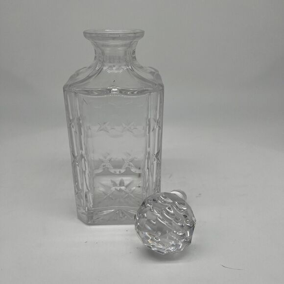 Vintage Cut Glass Whiskey Decanter W/ Ball Stopper - Picture 5 of 6
